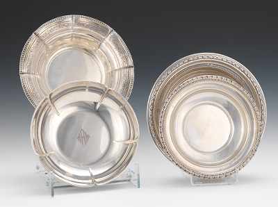 Appraisal: Four Sterling Silver Bowls Including a D Webster bowl with