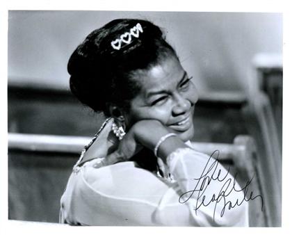 Appraisal: pieces Photographs Signed African-American Performers Bailey Pearl ca Carroll Diahann