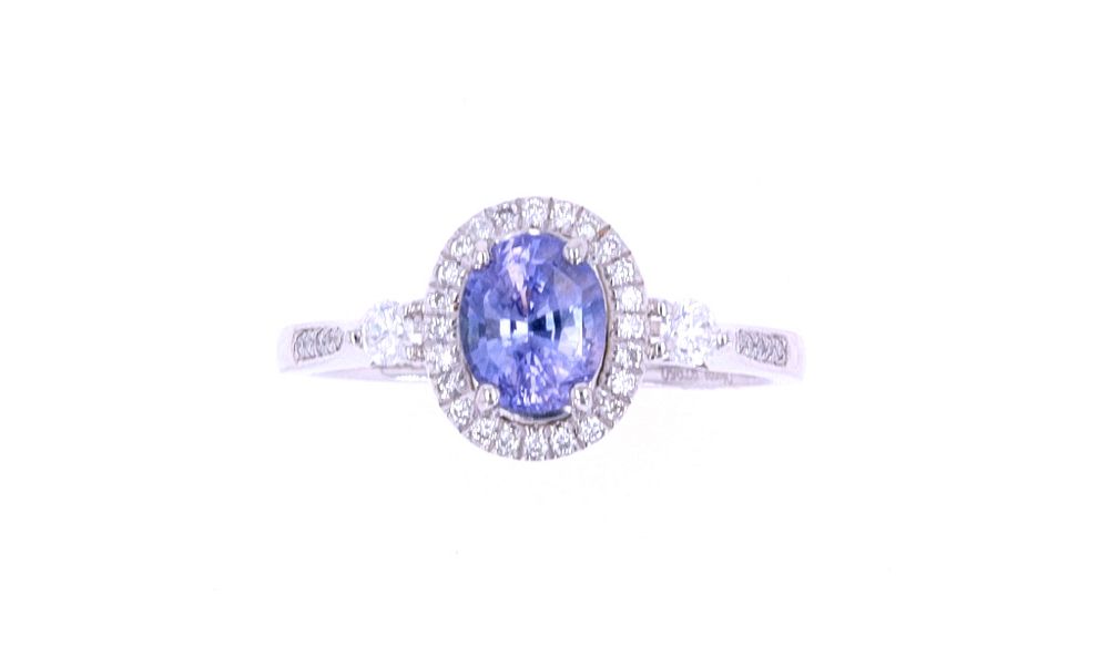 Appraisal: RARE Unheated Natural Sapphire Diamond Ring Featured in this lot