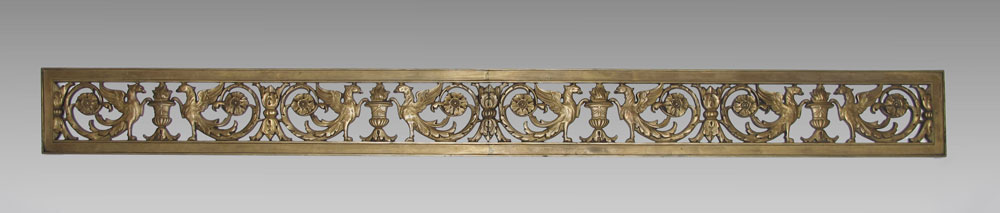 Appraisal: FIGURAL BRONZE ARCHITECTURAL PIECE FROM AN ELEVATOR Salvaged from a