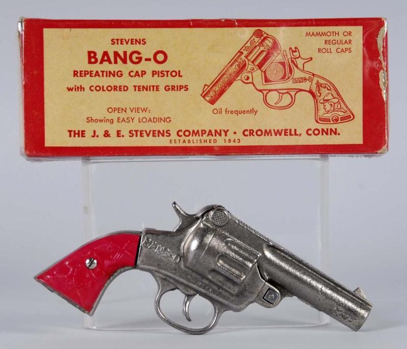 Appraisal: Stevens Bang-O Cap Gun Description Both grips are warped at