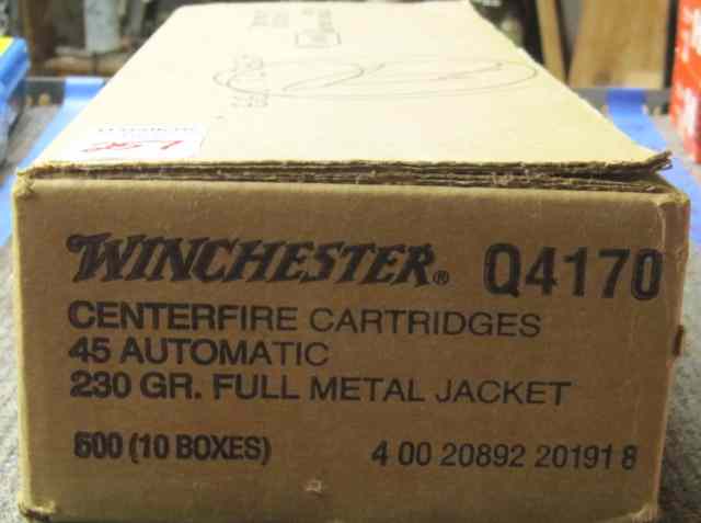 Appraisal: CASE OF WINCHESTER ACP CENTER FIRE CARTRIDGES grain full metal