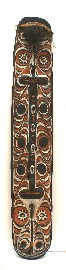 Appraisal: Sepik River PNG Angoran Village Shield carved wood ochre and