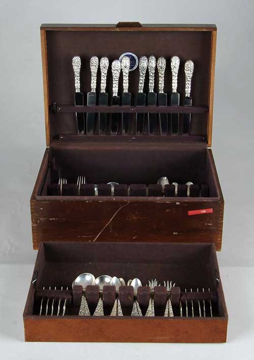 Appraisal: -PIECE CASED STERLING FLATWARE SET BY SCHOFIELD IN THE BALTIMORE