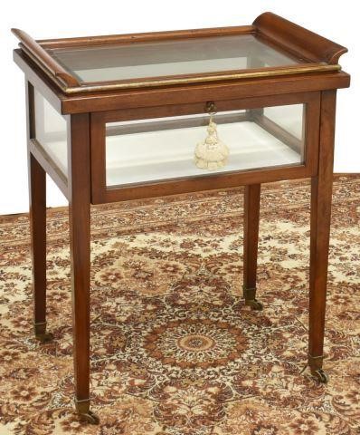 Appraisal: Italian vitrine table with tray early th c having a