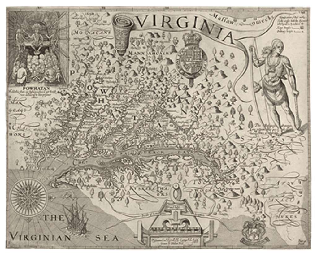 Appraisal: SMITH JOHN Virginia Engraved folding map of the Virginia Colony