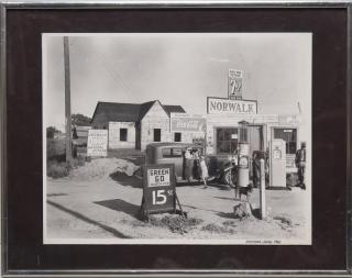 Appraisal: Dorothea Lange American Gas Station image printed later name at