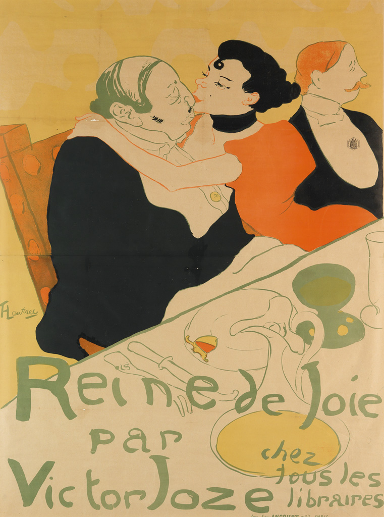 Appraisal: HENRI DE TOULOUSE-LAUTREC - REINE DE JOIE x inches x