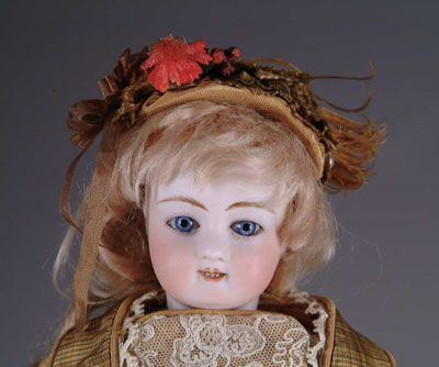 Appraisal: OPEN-MOUTH FRENCH FASHION-STYLE DOLL Similar to the French fashions of