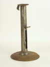 Appraisal: CANDLE STICK - Early th C metal hogscraper candle stick