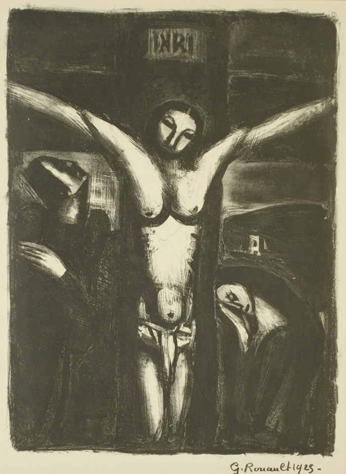 Appraisal: GEORGES ROUAULT LITHOGRAPH French - Titled Christ en Croix Christ