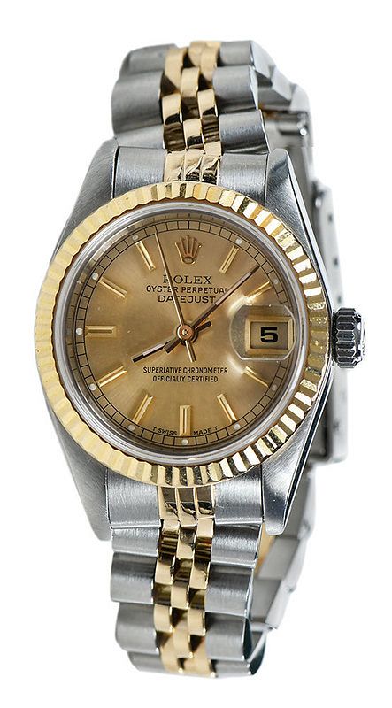 Appraisal: Rolex Watch mm case gold bar hour marks date window