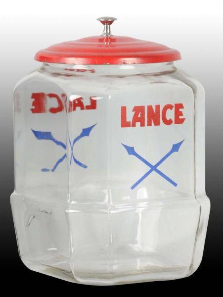 Appraisal: Lance Country Store Jar Description Original lid Clean overall Condition