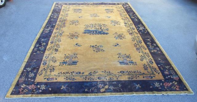 Appraisal: Vintage Oversize Peking Style Carpet Dimensions ' wide x '