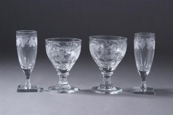 Appraisal: PIECES WILLIAM YEOWARD CRYSTAL STEMWARE Cordelia pattern Eleven champagne flutes