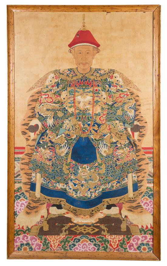 Appraisal: Sale Lot A A Chinese Ancestral Portrait th th century