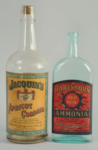 Appraisal: Lot of Product Bottles This lot includes a Jacquin's Apricot