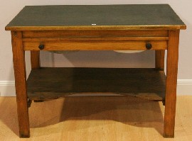 Appraisal: A th century pull out pine washstand with two original