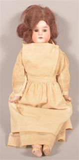 Appraisal: Simon Halbig German Bisque Head Girl Doll Reddish Brown wig