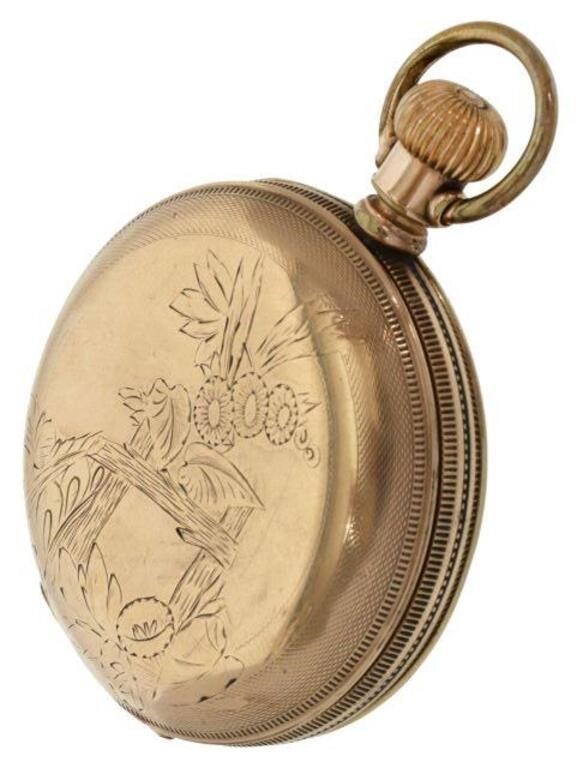 Appraisal: American kt gold-filled hunter cased pocket watch Elgin National Watch