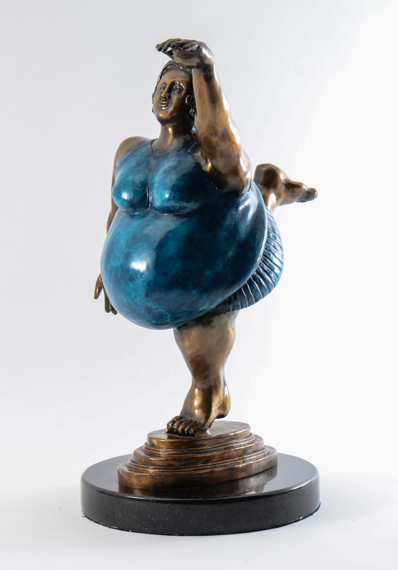 Appraisal: SCOTT Duane American th C ''Victory Over Gravity'' Bronze ''