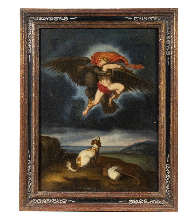 Appraisal: ANONYMOUS LATE BAROQUE ITALIAN PAINTING The Rape of Ganymede oil