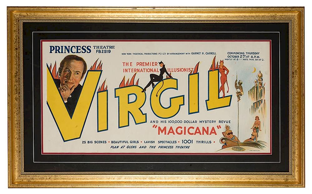 Appraisal: The Premier International Illusionist Virgil Virgil Virgil Harris Mulkey The