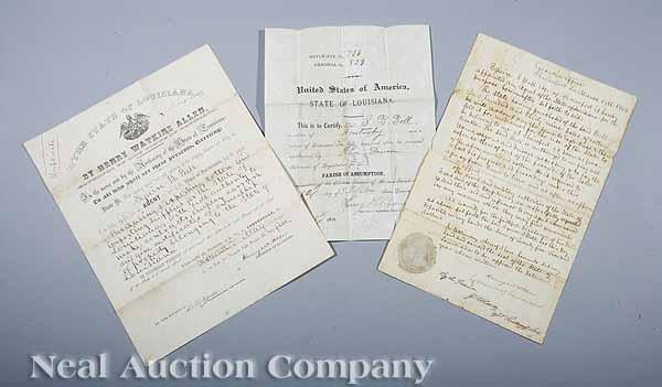 Appraisal: Confederate Cotton Transactions manuscript letter dated from the Executive office