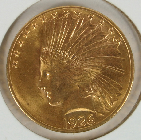 Appraisal: Indian Head Gold Eagle Coin AU Condition