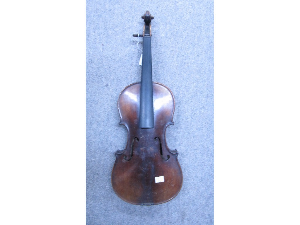 Appraisal: Violin Stradivarius copy and bow case available