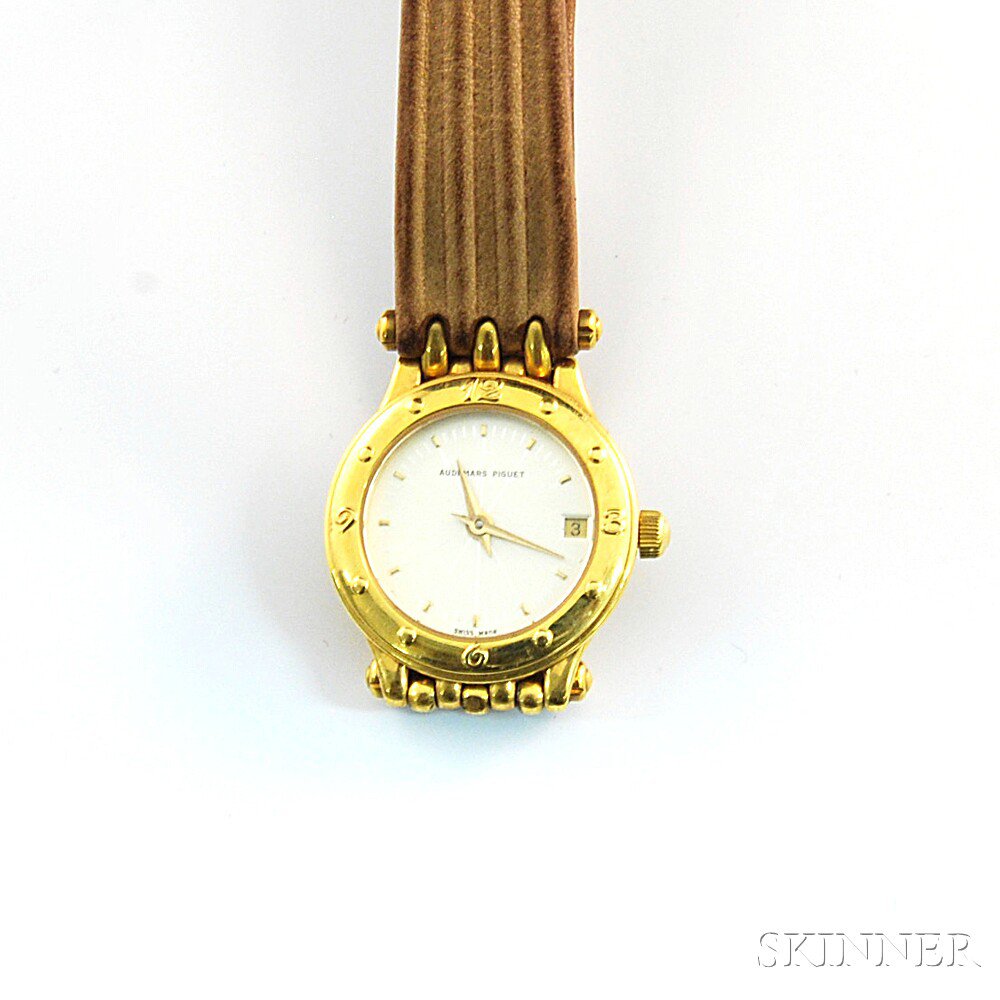 Appraisal: Lady's Audemars Piguet kt Gold Wristwatch with baton numeral indicators