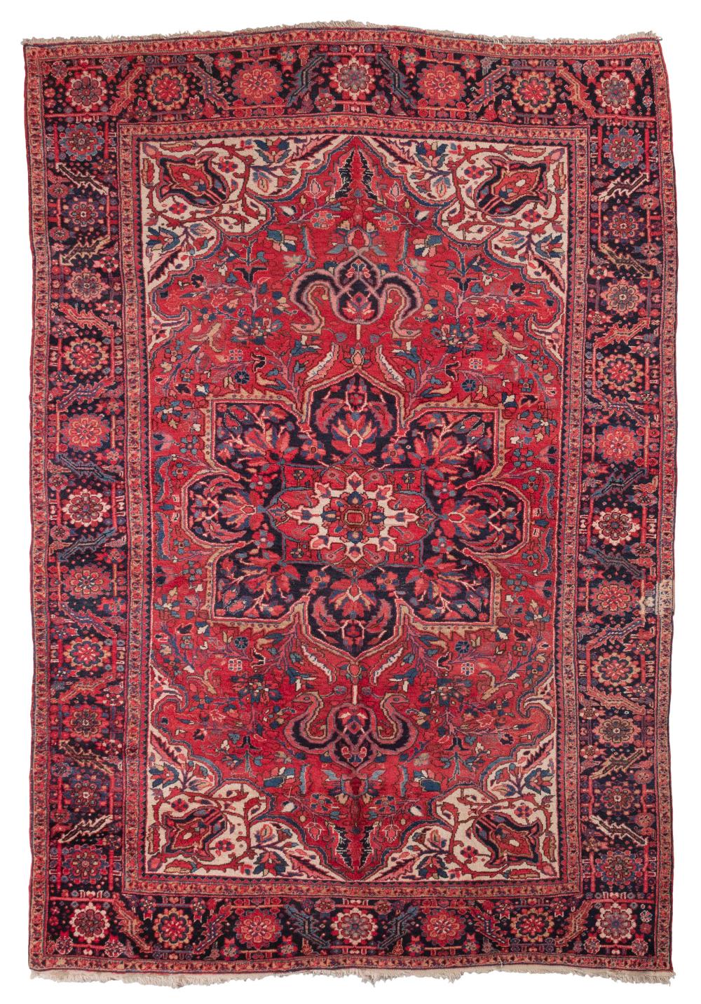 Appraisal: HERIZ RUG X MID- TH CENTURYHERIZ RUG ' X '