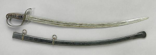 Appraisal: A scarce Virginia Manufactory nd Type cavalry saber Curved inch