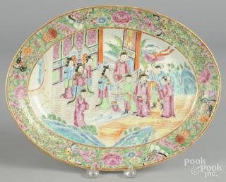 Appraisal: Chinese export porcelain rose Canton platter th c '' l