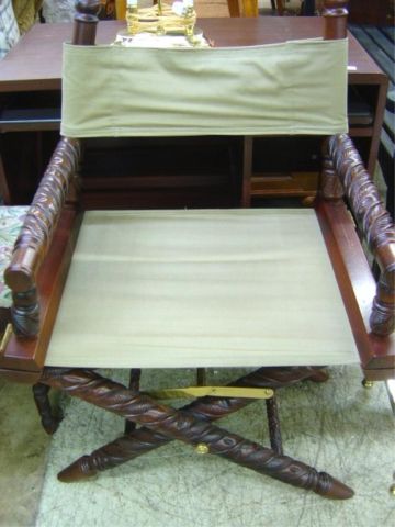 Appraisal: CARVED DIRECTOR'S CHAIR