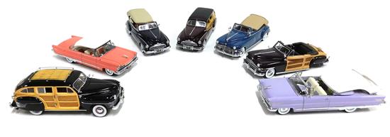 Appraisal: CAR MODELS Seven Danbury Mint die cast model cars all