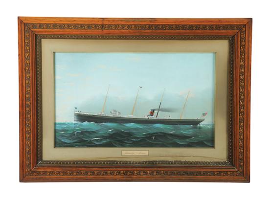 Appraisal: PORTRAIT OF THE GREAT LAKES STEAMER SENECA BY VINCENT DOUGLAS