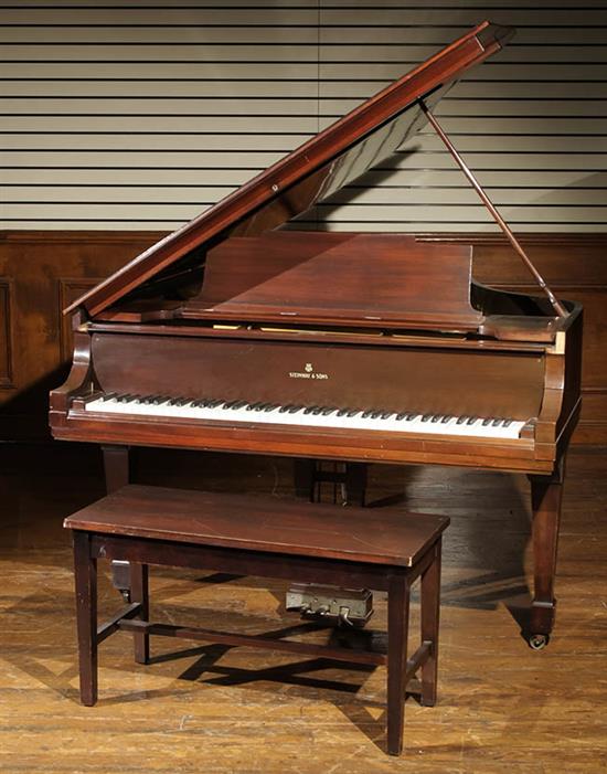 Appraisal: Steinway Sons Mahogany Baby Grand Piano Model M Serial Circa