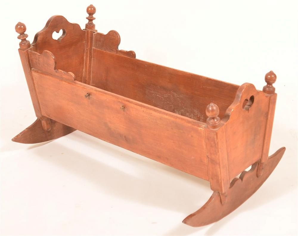 Appraisal: PA th Century Walnut Child's Cradle Pennsylvania th Century Walnut