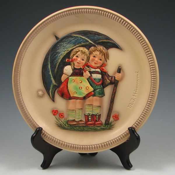 Appraisal: Hummel Stormy Weather Plate No marked W Goebel-Porzellanfabrik First Edition