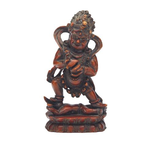 Appraisal: Unusual Hardstone Figure of Mahakala Tibet th Century or Earlier