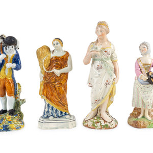 Appraisal: A Group of Four Staffordshire Figures TH TH CENTURY depicting