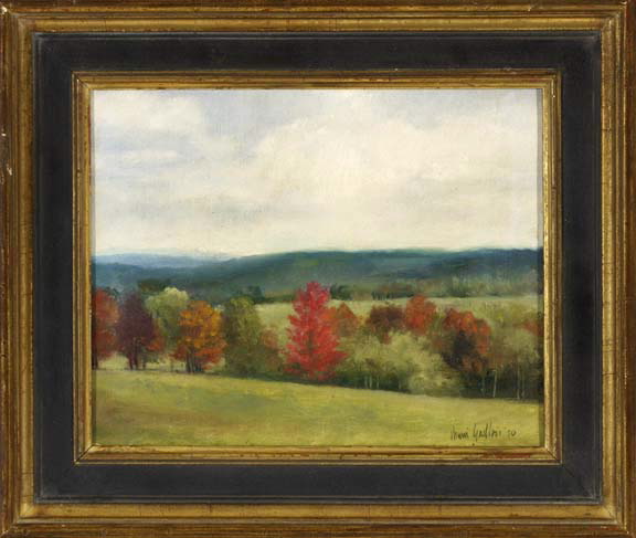 Appraisal: American School th Century Autumnal Landscape oil on canvas x