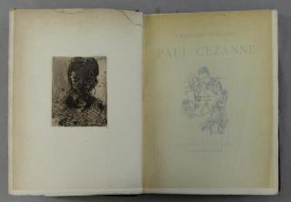 Appraisal: quot Paul Cezanne Book by A Vollard with Original Etching