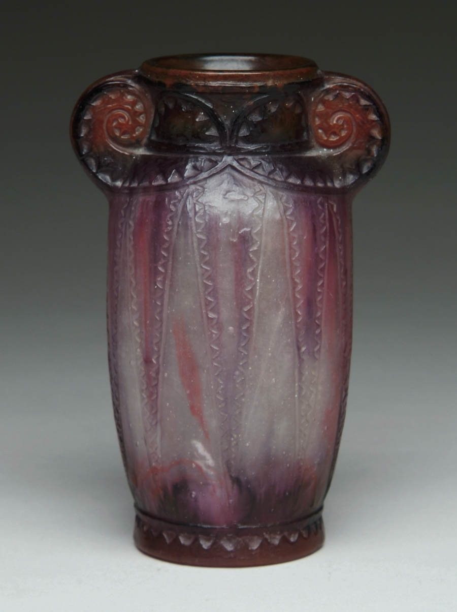 Appraisal: ARGY ROUSSEAU VASE Wonderful Pate de Verre vase has molded