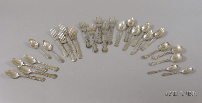 Appraisal: Approximately Twenty-six Pieces of Sterling Silver Flatware including a set