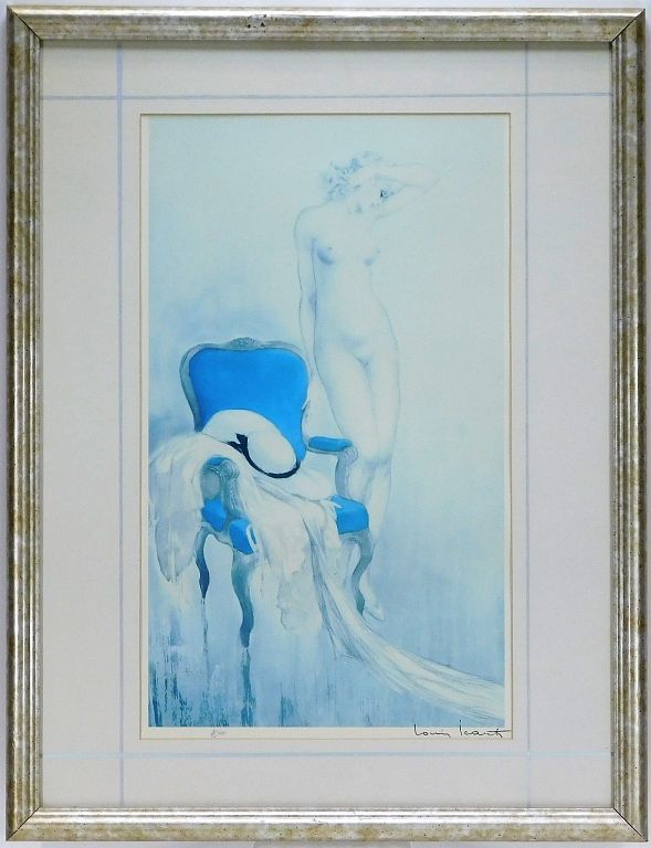 Appraisal: Louis Icart Premiere Rose Lithograph France - Edition depicts a