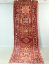 Appraisal: RUNNER - ' x ' - Oriental Hamadan runner with