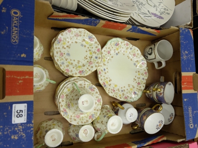 Appraisal: A collection of pottery to include Foley Bone China floral