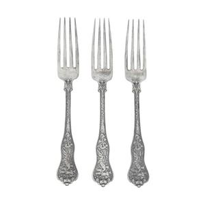 Appraisal: A Set of Sixteen Tiffany Co Silver Dinner Forks Late